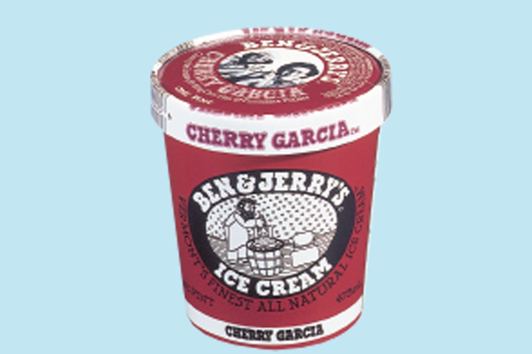 Παλιά συσκευασία κυπέλλου Cherry Garcia